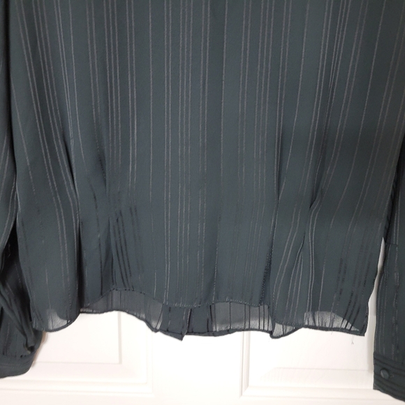 Givenchy for Chesa from Saks Fifth Avenue Vintage Women's Sz 14 Black Blouse - Picture 10 of 15